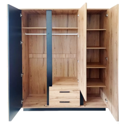 Wardrobe 3D+2D Lamelo - Roupeiros de Bater