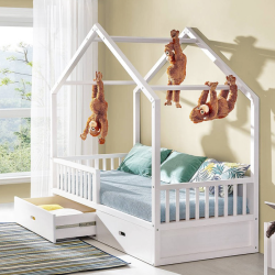 Cama Juvenil Wiktor com 2 Gavetas - Camas Juvenis