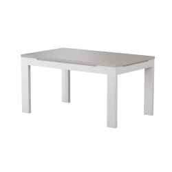 Mesa Sala Extensivel Viena Cinza Branco - Mesas de Jantar