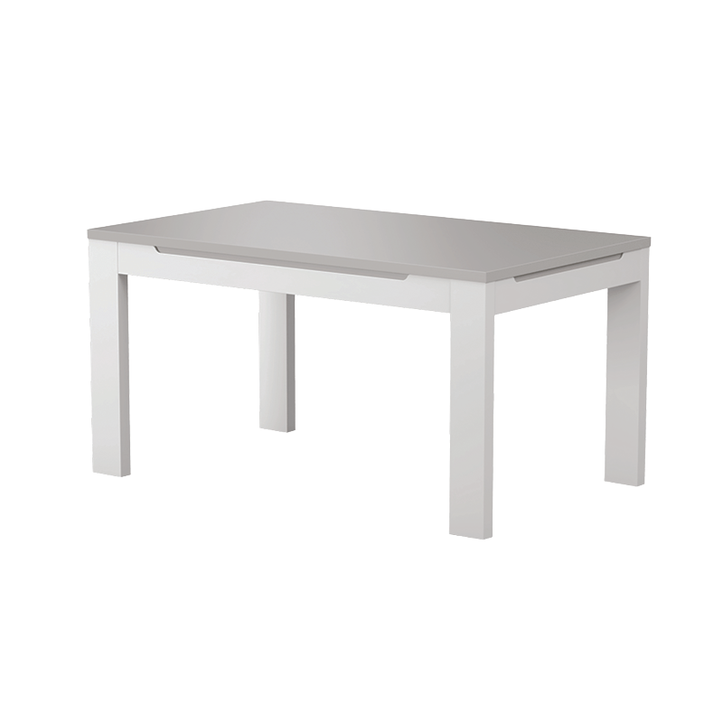 Mesa Sala Extensivel Viena Cinza Branco - Mesas de Jantar