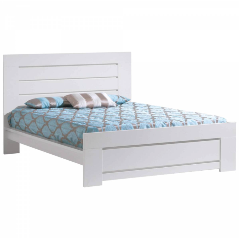 Cama Casal Florença Branco Carvalho - Camas