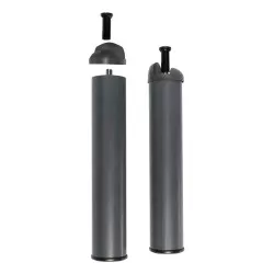 Conjunto de dois pés Pikolin cinzentos para estrado fixo - Estrados