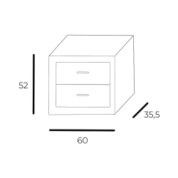Mesa de Cabeceira Mónaco 590 - Bedside tables