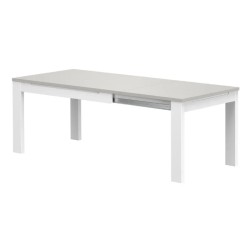 Mesa de Sala Viena Extensível Cinza/Branco - Mesas de Jantar