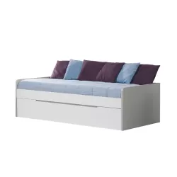 Cama Estúdio Viena Cinza/Branco - Estúdios