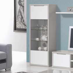 Display Cabinet Module Viena Gray White - Display Cabinets