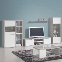Display Cabinet Module Viena Gray White - Display Cabinets