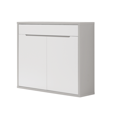Viena Shoe Rack Gray/White - Shoe cabinet