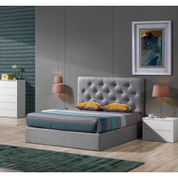 Pack Cama estofada Orlando em Tecido Dakota - Camas Estofadas