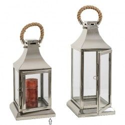 Lanterna em metal e vidro LT024 - Lanternas