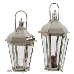 Lanterna em metal e vidro LT034 - Lanternas