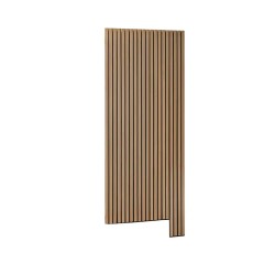 Painel Ripas 80 Corvo 01 - Salas