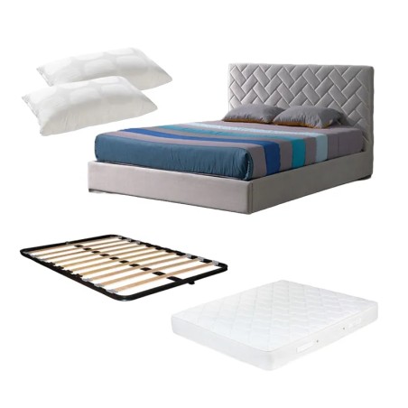 Sonata Upholstered double Bed pack - Bed Packs