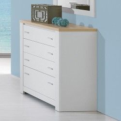 Chest of drawers Florence White Oak - Cómodas