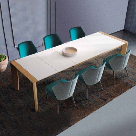 Mesa de Sala de Jantar Lua Extensível - Mesas de Sala