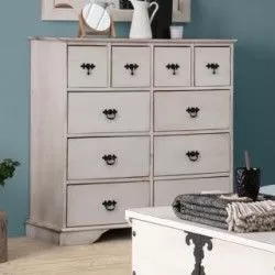 Cómoda Rústica Branco Velho 095031 - Cómodas