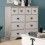 Rustic Chest of Drawers Old White 095031