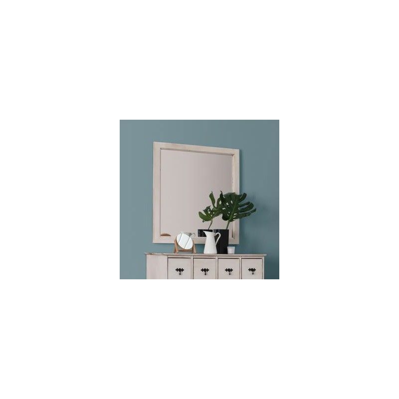 Rustic Mirror Old White 095045