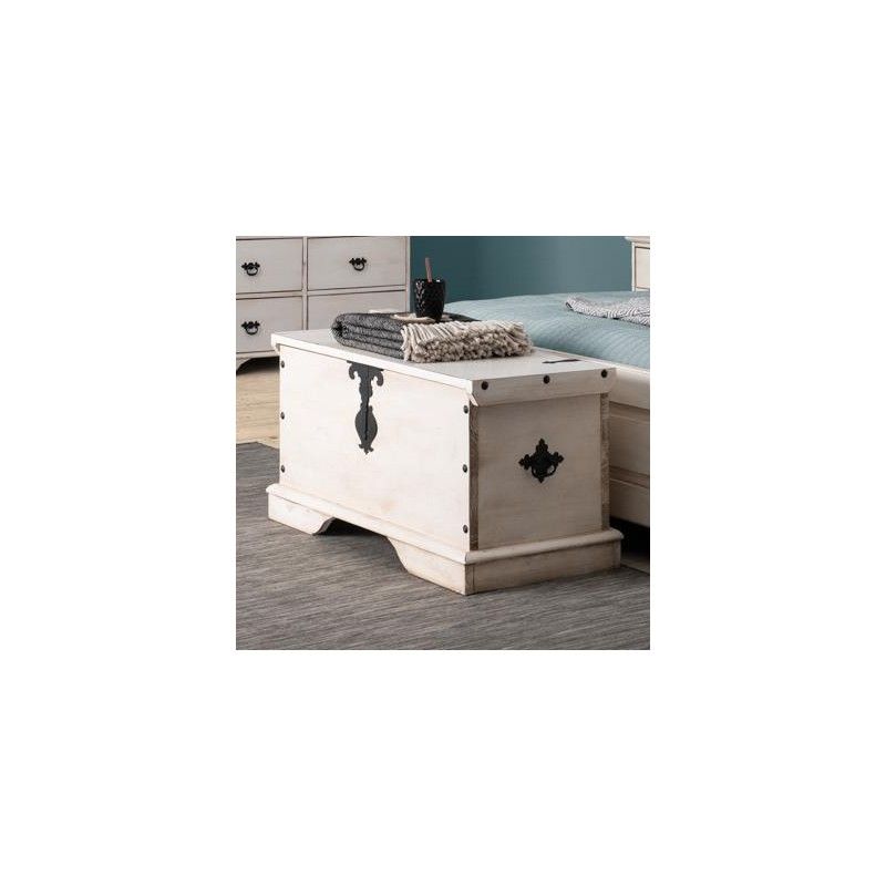Rustic chest Old White 095070 - Auxiliar