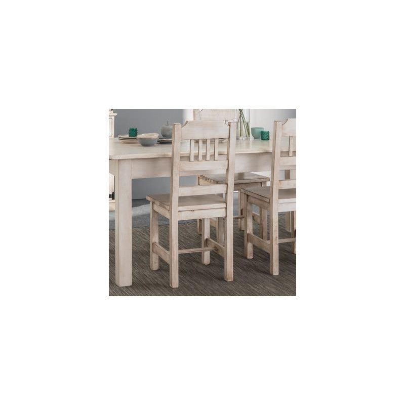 Cadeira Campo Rústica Branco Velho 095064 - Cadeiras Sala Jantar