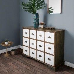 12-Drawer Chest of Drawers Rustic Special Finish 095542