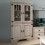 Vitrine alta modelar Rústico Branco Velho 095083