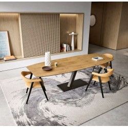 Mesa de Sala de Jantar Extensível Corvo 02 - Mesas de Sala