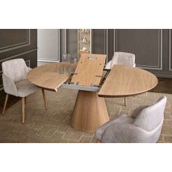 Extendable Dining Room Table Round Corvo 05 - Mesas de Sala