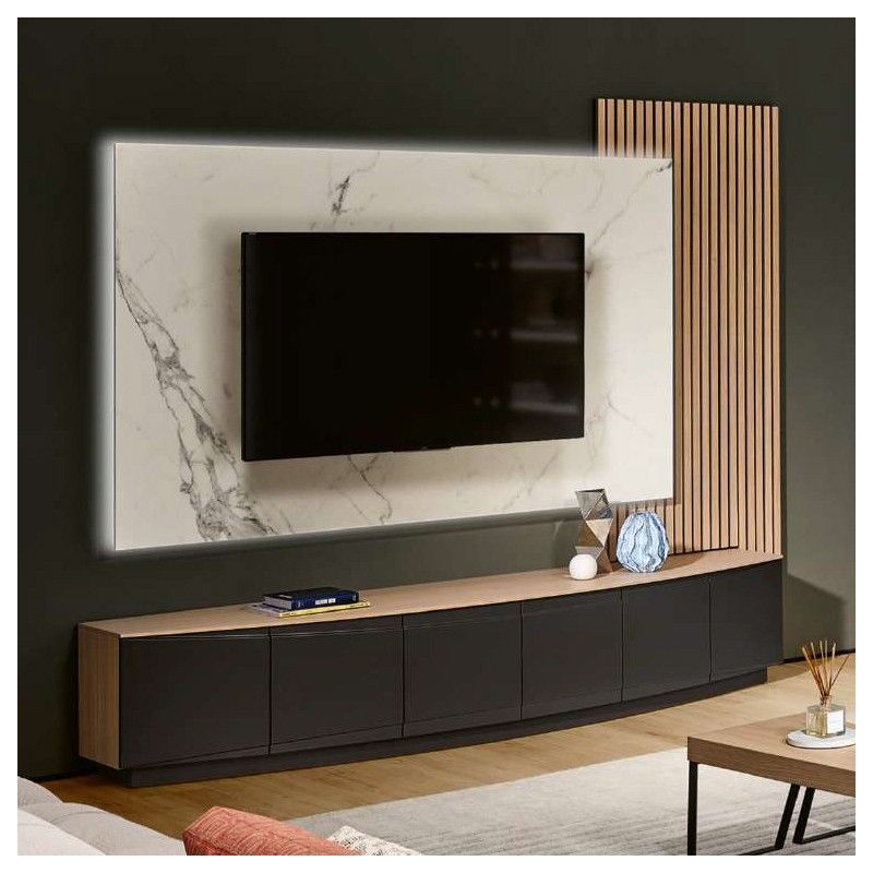TV unit 6 doors 240 (Soco) Corvo 01 - Elementos