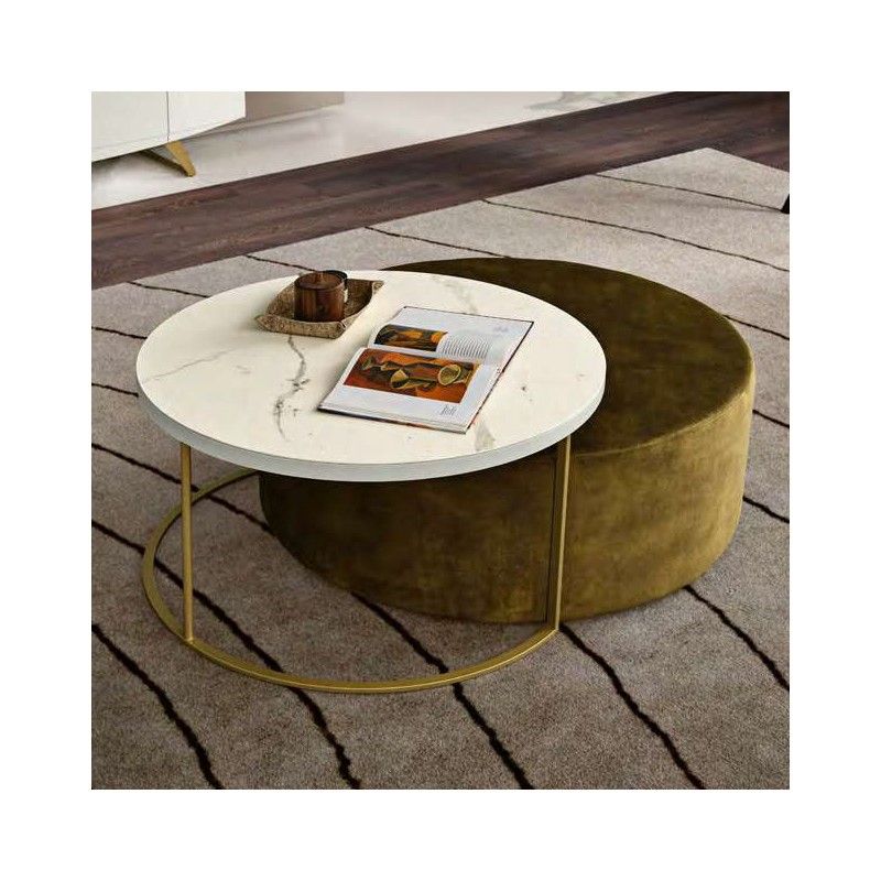 Corvo 04 Centre Table + Puff 90