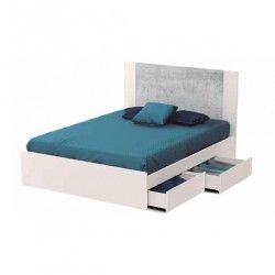 Set of 4 Drawers Madrid Bed Stone - Auxiliar