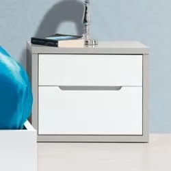 Bedside table Viena Gray White - Mesas de Cabeceira